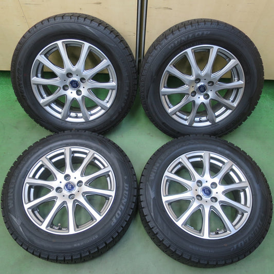 バリ溝！キレイ！9.5分◎スタッドレス 195/65R16 ダンロップ ウインターマックス WM02 TIRADO Eta LA STRADA ティラード ラストラーダ 16インチ PCD100/4H◎6091909イス