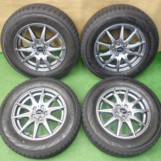 ほぼ未使用！24年！キレイ★プリウス 等 195/65R15 スタッドレス ヨコハマ アイスガード iG70 SCHNEIDER MID シュナイダー 15インチ PCD100/5H★6021201KTス