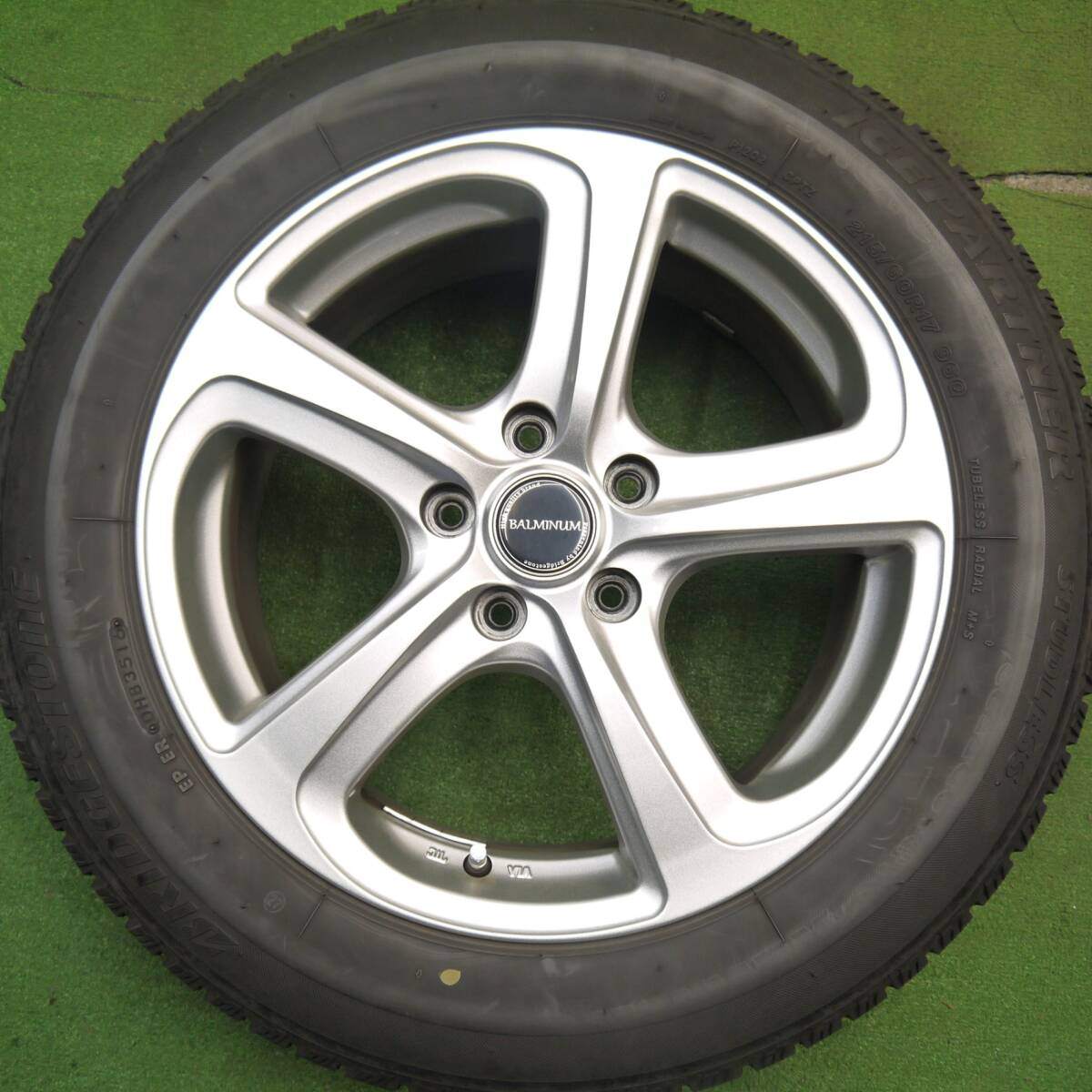 キレイ★スタッドレス 215/60R17 ブリヂストン アイスパートナー2 BALMINUM バルミナ 17インチ PCD114.3/5H★5040709Hス