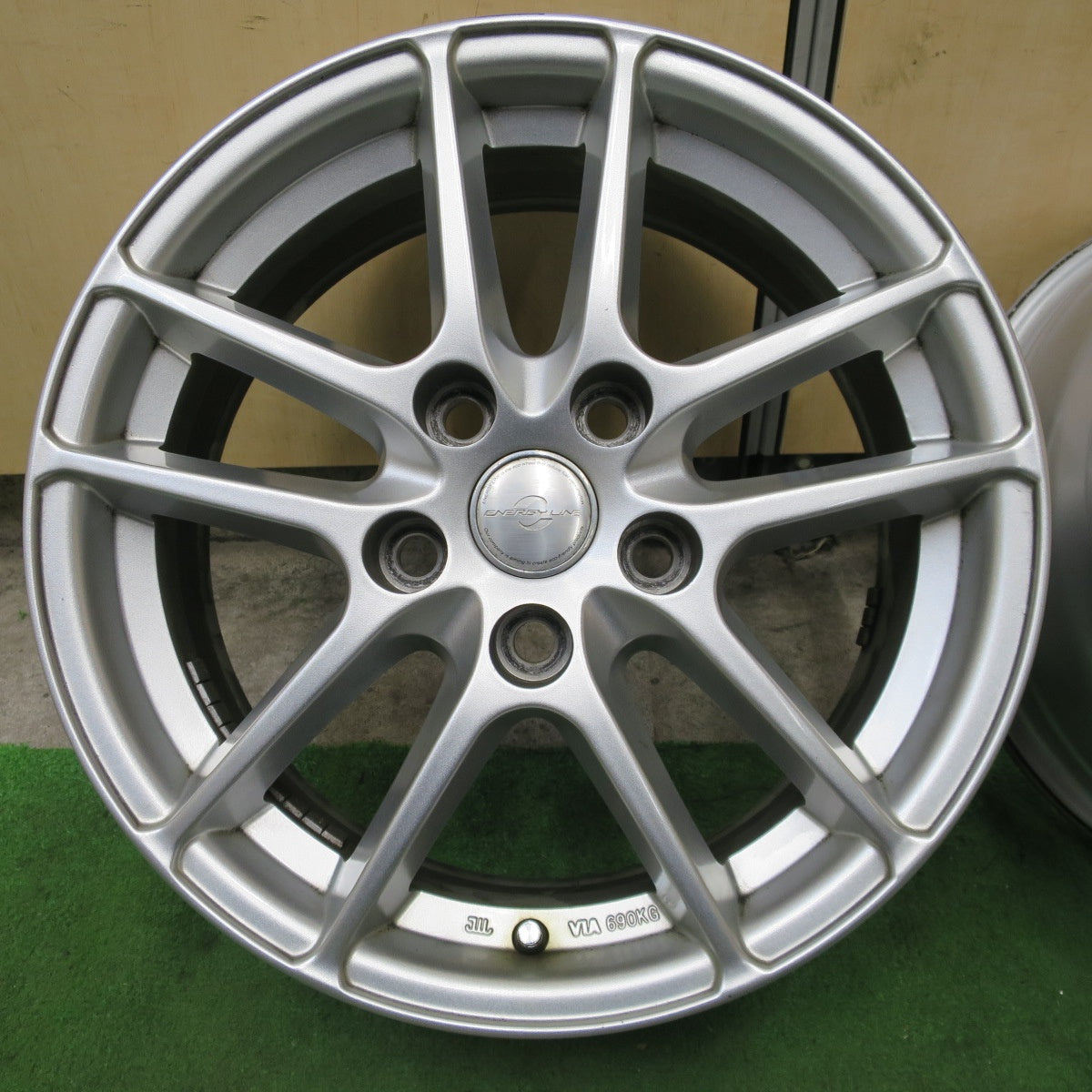 4本価格★ENERGY LINE エナジーライン 16インチ ホイール 16×6.5J PCD114.3/5H★6040102NGホ