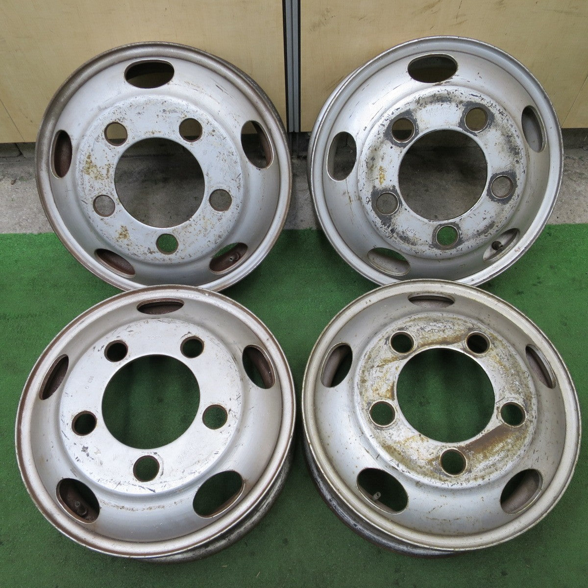 4本価格★トラック TOPY スチール ホイール 16インチ トピー 16×5.5K 115-9TC PCD208/5H★6042401ナホ