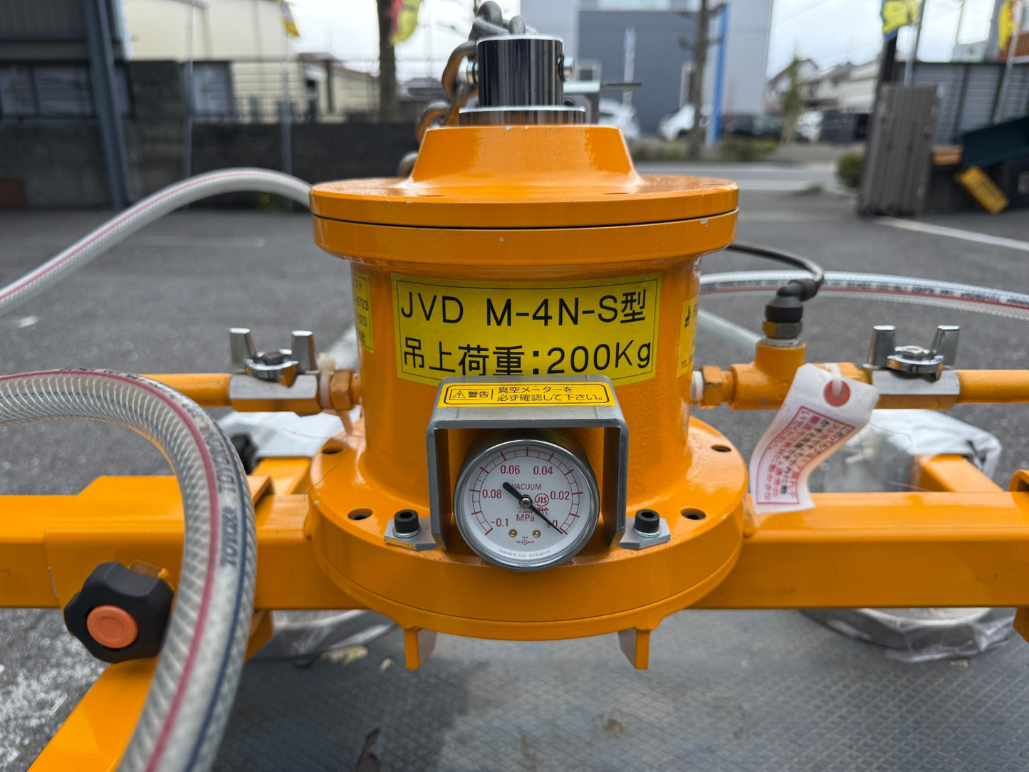【岐阜発 直接引取限定】岐阜発 キレイ★フコク バキュームリフト JVD M-4S-N型　吊上荷重 200kg　無動力式JVD 定尺鋼板型★