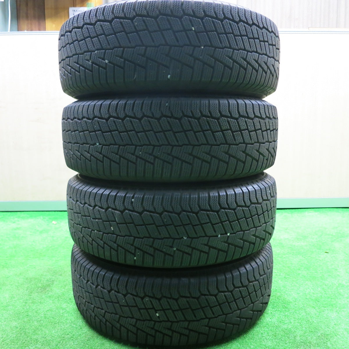 [送料無料] バリ溝！8.5分★トヨタ 30系 プリウス 純正 195/65R15 スタッドレス コンチネンタル ノースコンタクト NC6 15インチ PCD100/5H★4091402HAス