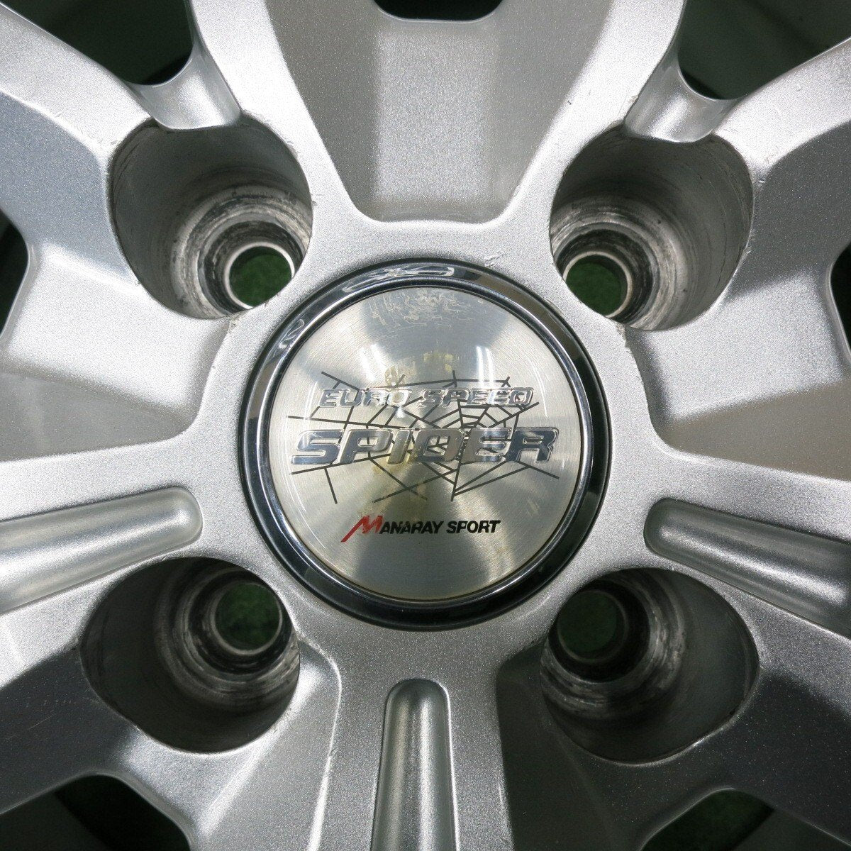 バリ溝！9.5分★スタッドレス 185/70R14 ダンロップ ウインターマックス WM02 EURO SPEED SPIDER MANARAY SPORT 14インチ PCD100/4H★4122905NJス