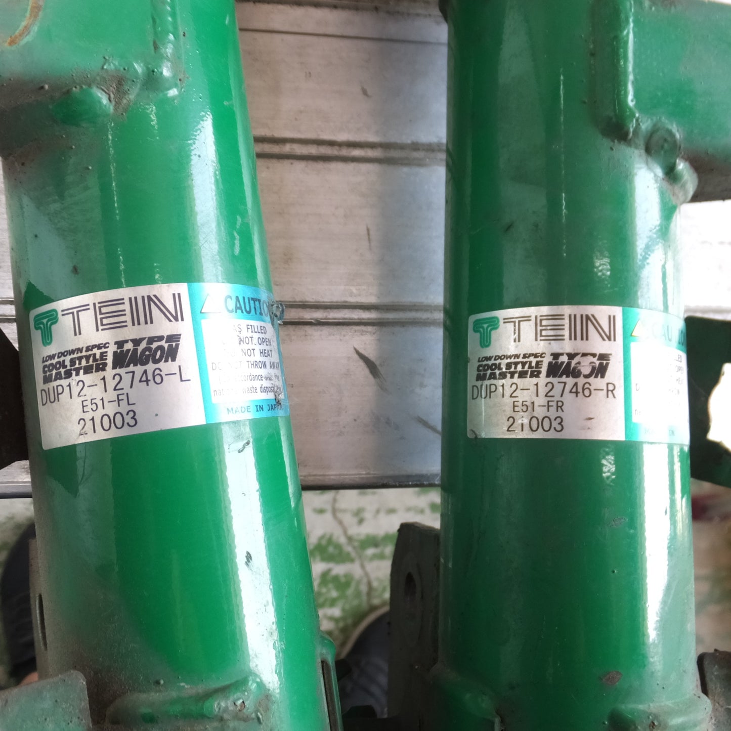 [送料無料] ◆TEIN エルグランド E51 車高調 サスペンション DUP13-12531 DUP12-12746 E51-R E51-FL E51-FR テイン 現状品◆