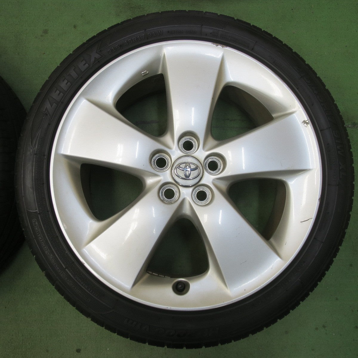バリ溝！22年！8.5分★トヨタ 30系 プリウス S G ツーリング 純正 215/45R17 ロターラ SETULA S RACE RU01 ジーテックス HP2000 vfm 17インチ PCD100/5H★6012710イノ