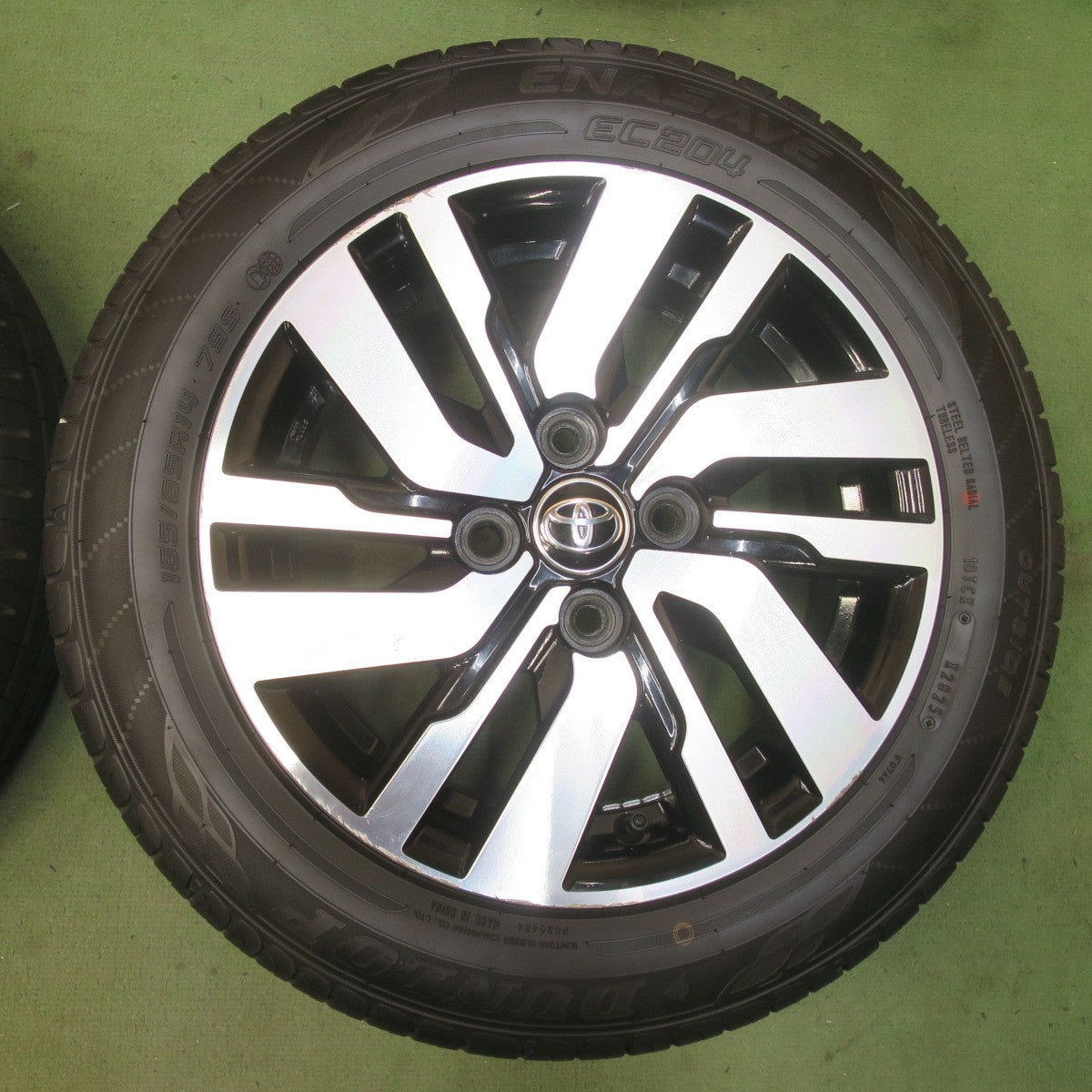 バリ溝！25年！9分★トヨタ ルーミー タンク 純正 165/65R14 ダンロップ エナセーブ EC204 14インチ PCD100/4H★6051403イノ