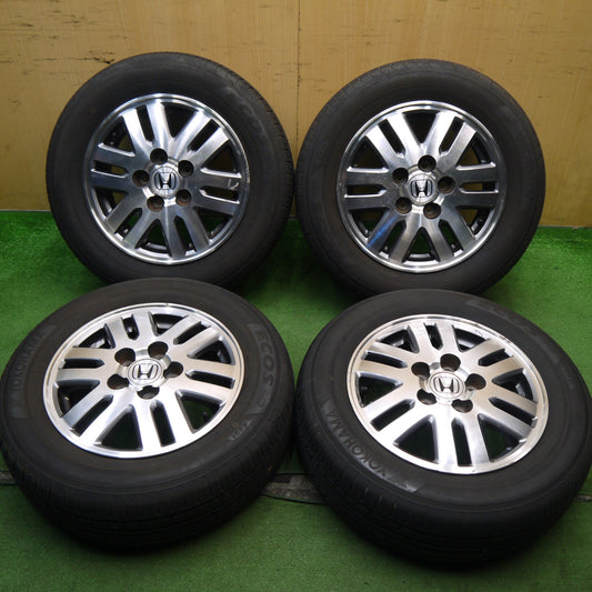 4本価格★ホンダ RF5 ステップワゴン 純正 195/65R15 ヨコハマ エコス ES31 15インチ PCD114.3/5H★5062505Hノ
