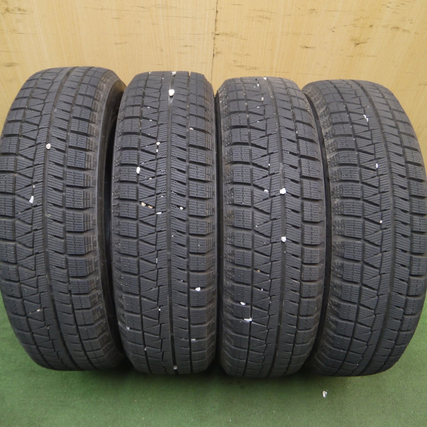 *送料無料* バリ溝！21年！キレイ！ほぼ10分★スタッドレス 155/65R14 ブリヂストン アイスパートナー2 TOPRUN トップラン 14インチ PCD100/4H★4061701Hス