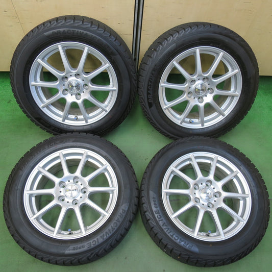 バリ溝！21年！キレイ！9.5分★スタッドレス 205/60R16 プラクティバ アイス BP02 ヨコハマ smart MANARAY SPORT スマート マナレイ 16インチ PCD114.3/5H★5112907イス