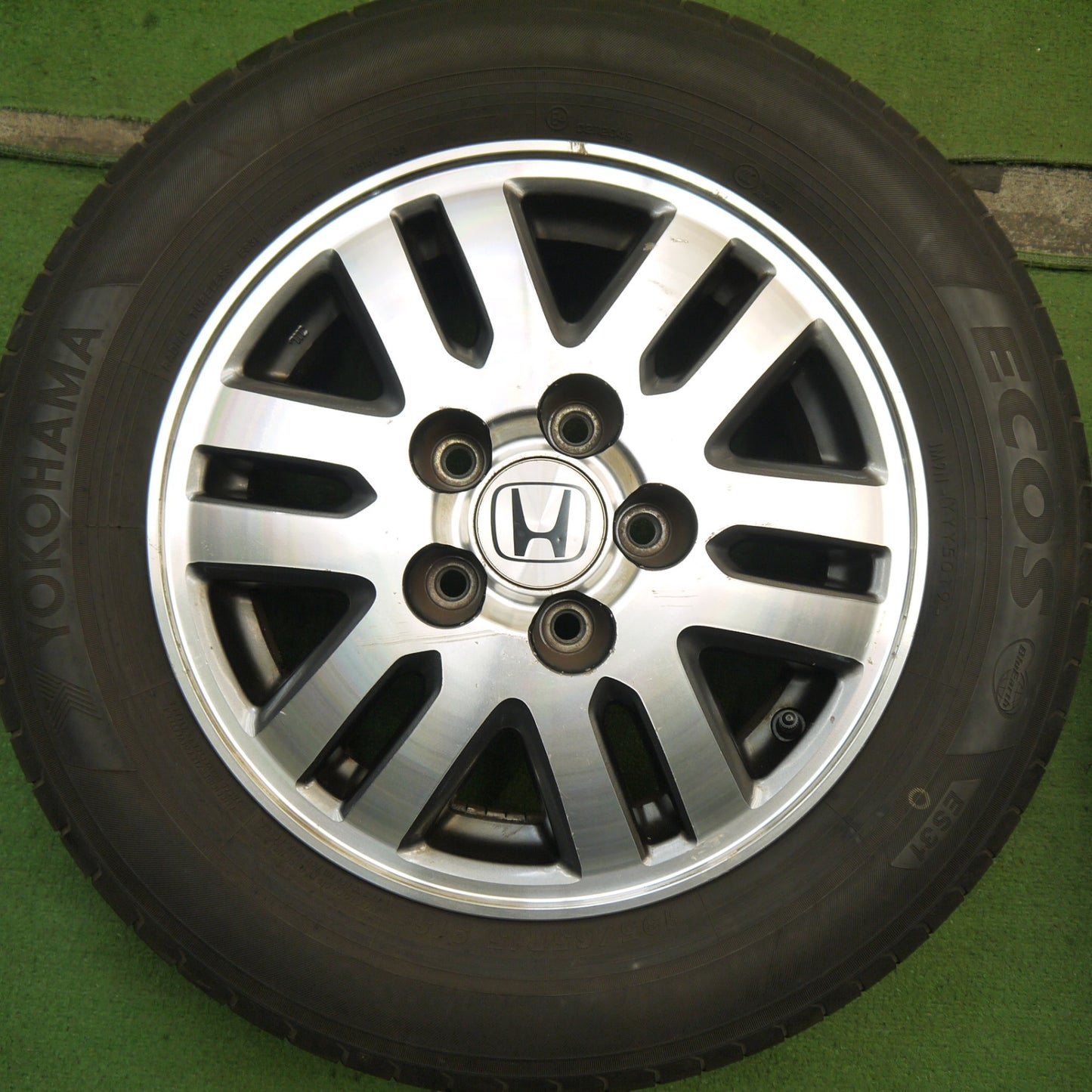 4本価格★ホンダ RF5 ステップワゴン 純正 195/65R15 ヨコハマ エコス ES31 15インチ PCD114.3/5H★5062505Hノ