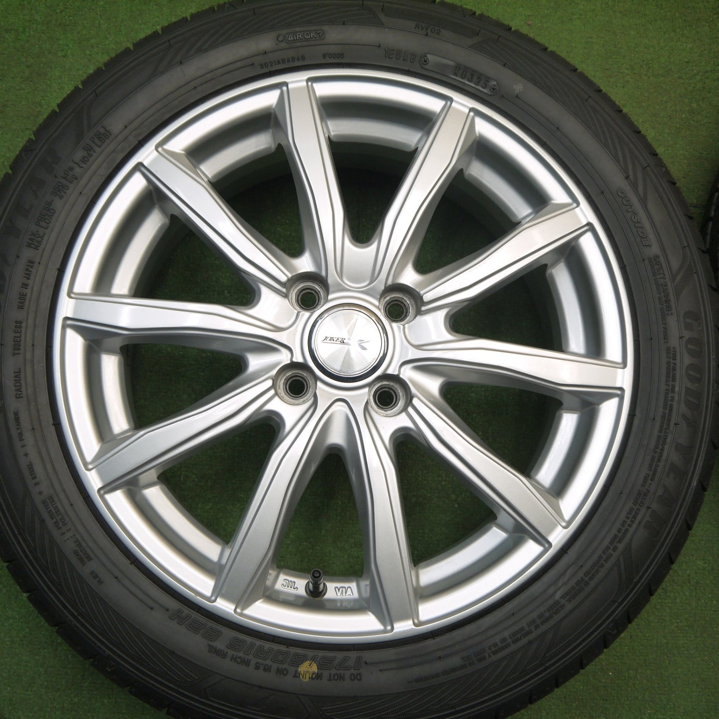 未使用！25年！キレイ★175/60R16 グッドイヤー EfficientGrip RVF02 JOKER ジョーカー エフィシエントグリップ 16インチ PCD100/4H★6012811Hノ