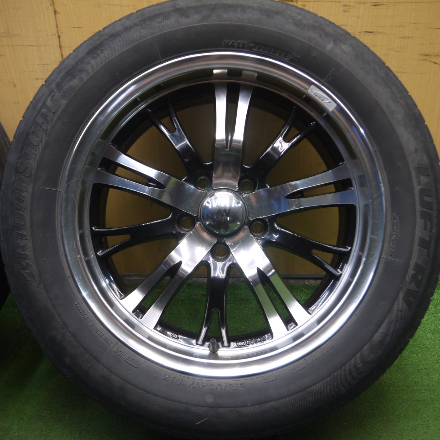 *送料無料* 4本価格★ベンツ等 215/60R17 ブリヂストン LUFT RV エコピア spirit racing スピリットレーシング 17インチ PCD114.3/5H★4032710Hノ