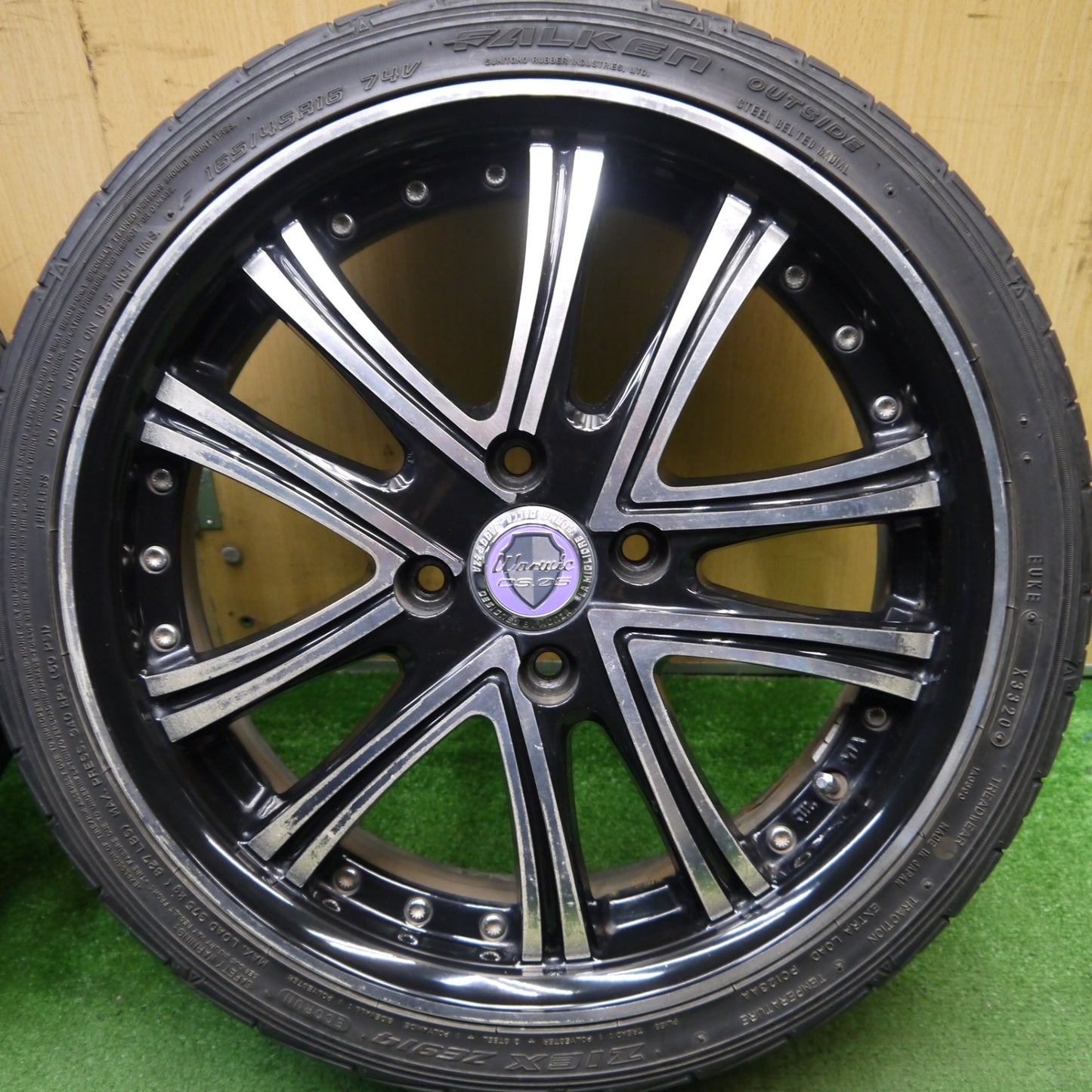 4本価格★165/45R16 ファルケン ZIEX ZE914 Warwic DS-05 DS05 ワーウィック 16インチ PCD100/4H★5060404Hノ