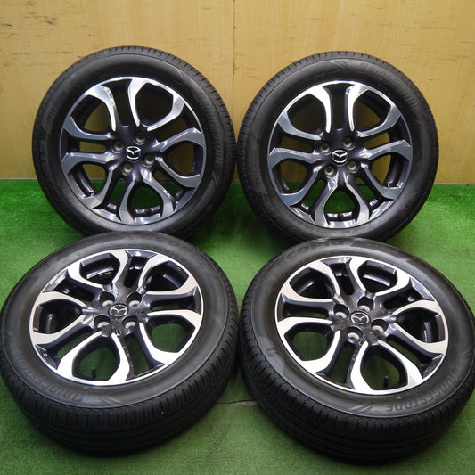[送料無料] バリ溝！24年！キレイ！9分★マツダ2 純正 195/55R16 ブリヂストン エコピア NH200 16インチ PCD100/4H★5032101Hノ