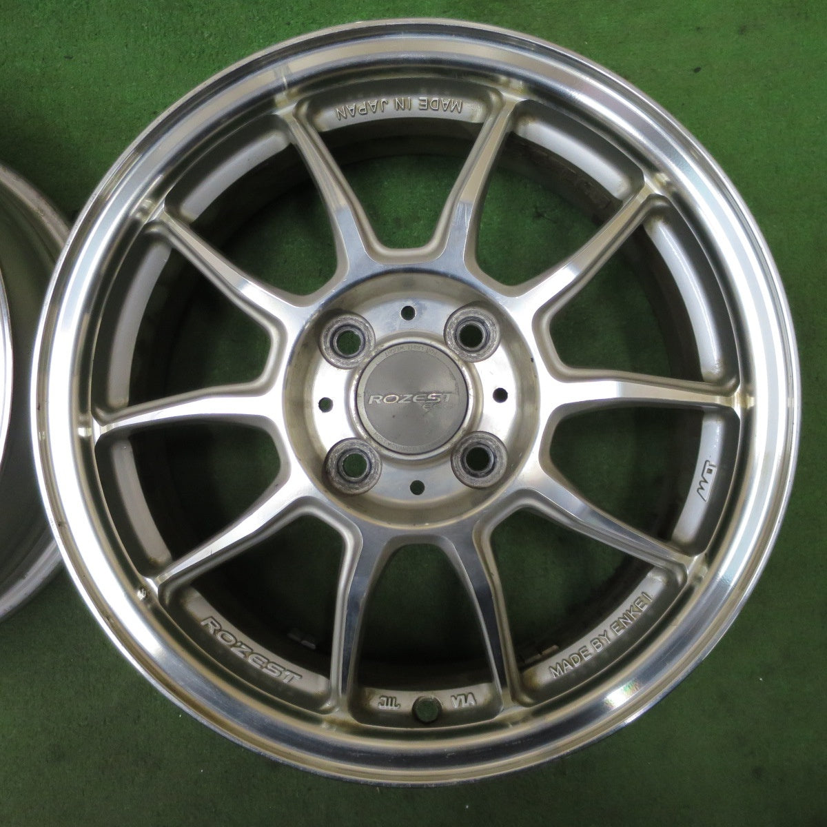 4本価格★ROZEST ECO ENKEI ローゼスト エコ エンケイ 15インチ ホイール 15×5.5J PCD100/4H★6050803NGホ