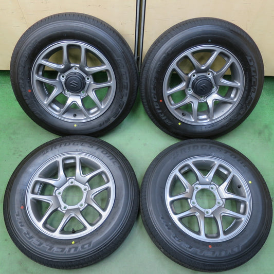 新車外し！25年★スズキ JB64W ジムニー 純正 175/80R16 ブリヂストン デューラー H/L 852 DUELER 16インチ PCD139.7/5H★6041506イノ