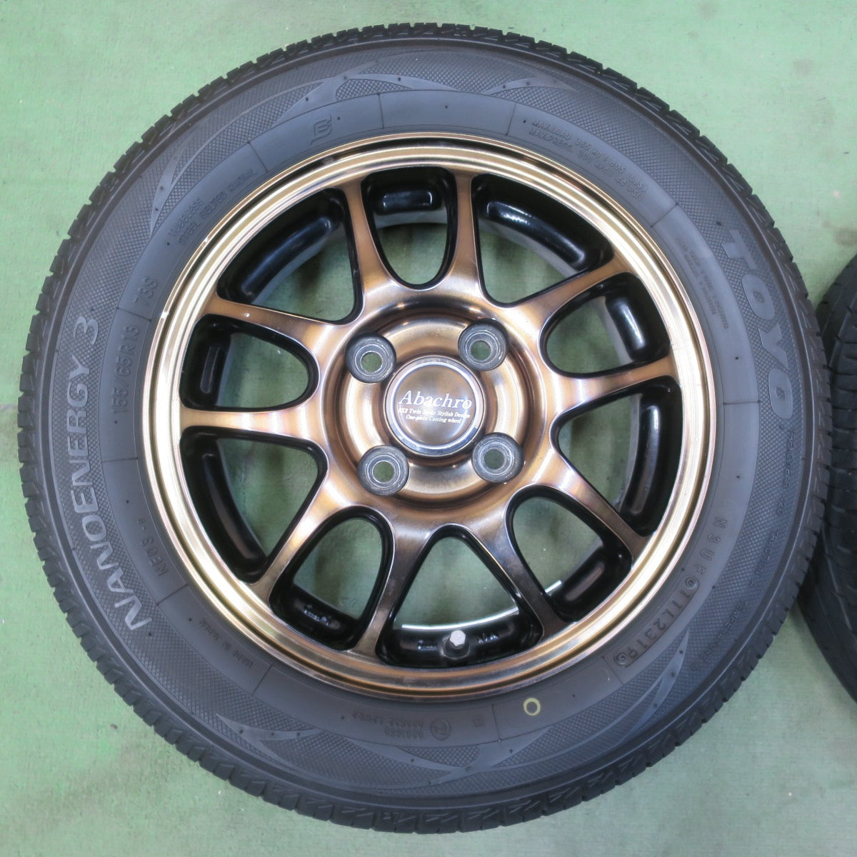 4本価格★155/65R13 トーヨー ナノエナジー3 MANARAY SPORT Abachro マナレイスポーツ アバクロ 13インチ PCD100/4H★6032410イノ