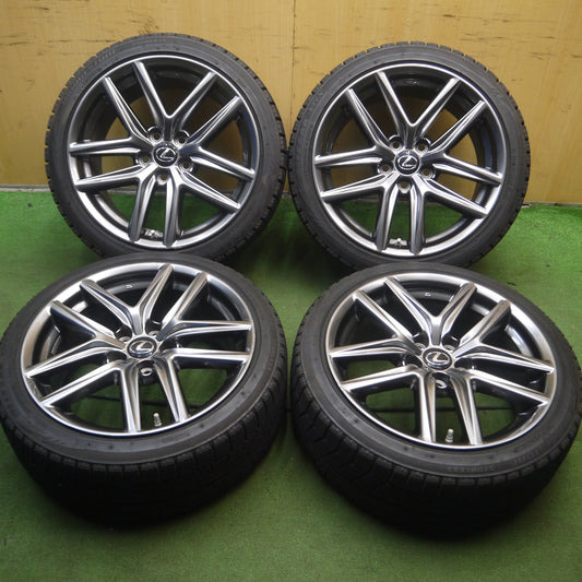 *送料無料* センサー付！バリ溝！8.5分★レクサス IS300h Fスポーツ 純正 225/40R18 255/35R18 スタッドレス ブリヂストン VRX PCD114.3/5H★4032505Hス