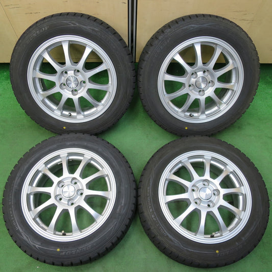 [送料無料] バリ溝！キレイ！9.5分★シエンタ 等 185/60R15 スタッドレス ダンロップ ウインターマックス WM01 Stranger ストレンジャー 15インチ PCD100/5H★4112909イス
