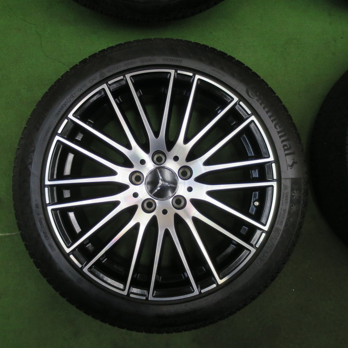 ほぼ未使用！23年！キレイ★ベンツ Cクラス W206 純正 225/45R18 スタッドレス コンチネンタル ノースコンタクト NC6 18インチ PCD112/5H★6022402TTス
