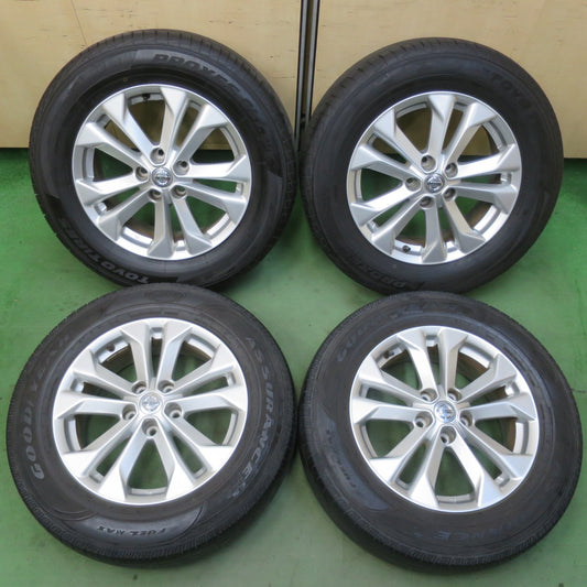 バリ溝！キレイ！9.5分★日産 T32 エクストレイル 純正 225/65R17 トーヨー プロクセス CL1 SUV グッドイヤー ASSURANCE CS FUEL MAX 17インチ PCD114.3/5H★6040406イノ