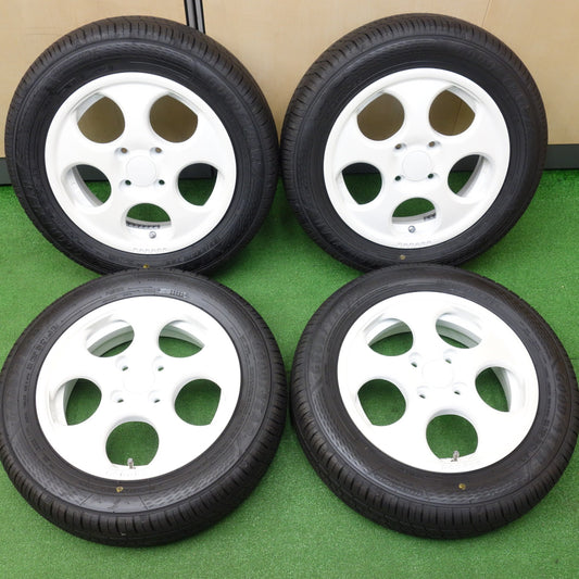 ほぼ未使用！25年！キレイ◎165/65R14 グッドイヤー EfficientGrip ECO EG02 HYPERION POPORO ハイペリオン ポポロ ハスラー ソリオ 等 14インチ PCD100/4H◎6091003KTノ