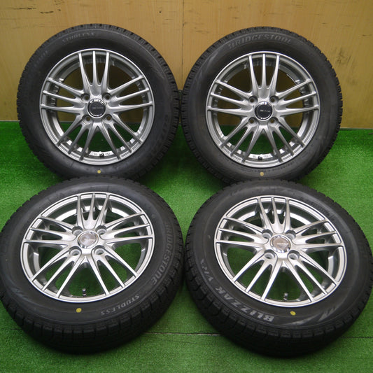 [送料無料] バリ溝！キレイ！ほぼ10分★スタッドレス 155/65R14 ブリヂストン ブリザック VRX ECO FORME エコフォルム 14インチ PCD100/4H★4102901Hス