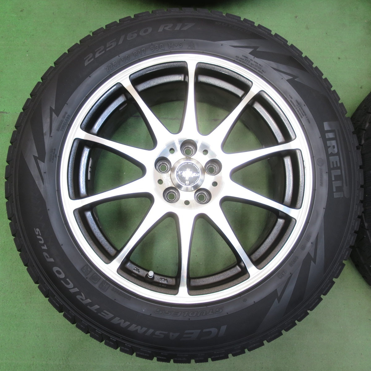 4本価格★フォレスター XV 等 225/60R17 スタッドレス ピレリ アイスアシンメトリコ プラス X CROSS SPEED PREMIUM 17インチ PCD100/5H★5081107イス