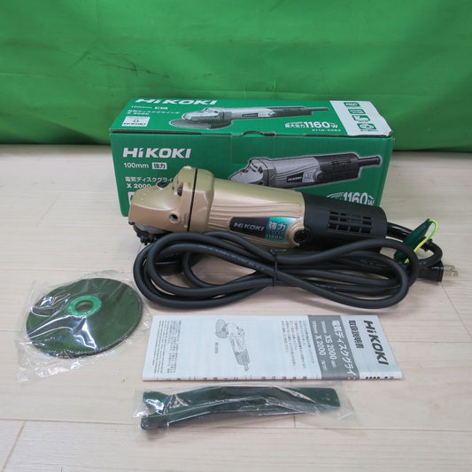 [送料無料] 未使用！付属品付き☆HiKOKI 100mm 電気 ディスク グラインダ X2000 電動 工具 研磨 研摩 機 切断 研削 コード式 ハイコーキ 日立工機☆