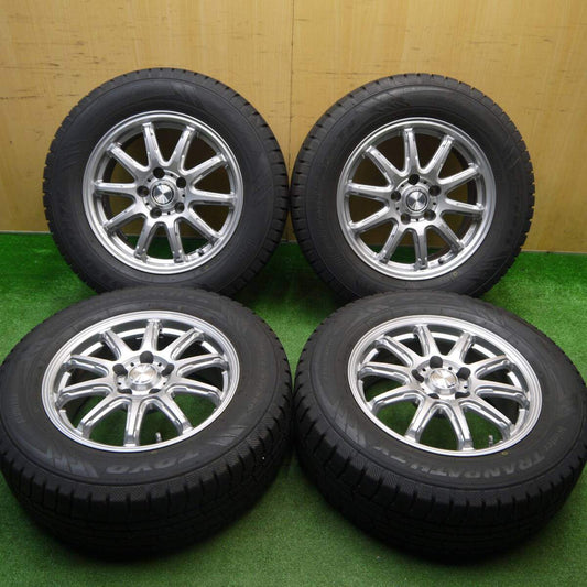 バリ溝！23年！キレイ！9.5分★スタッドレス 215/65R16 トーヨー ウインター トランパス TX AZ Sports AZスポーツ 16インチ PCD114.3/5H★5111801Hス
