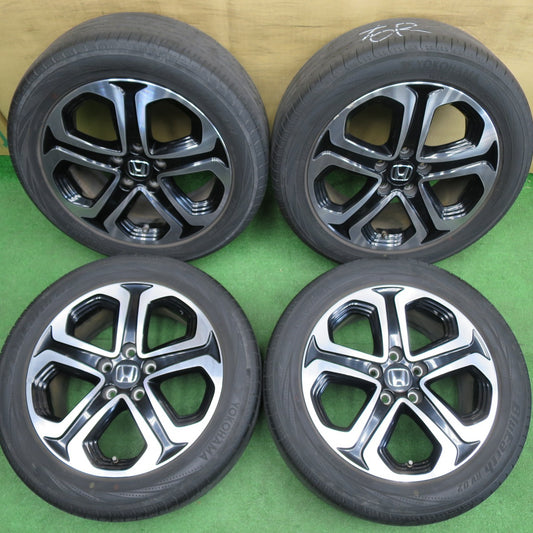 4本価格★ホンダ RU ヴェゼル 純正 215/55R17 ヨコハマ ブルーアース RV-02 17インチ PCD114.3/5H★6031501NKノ