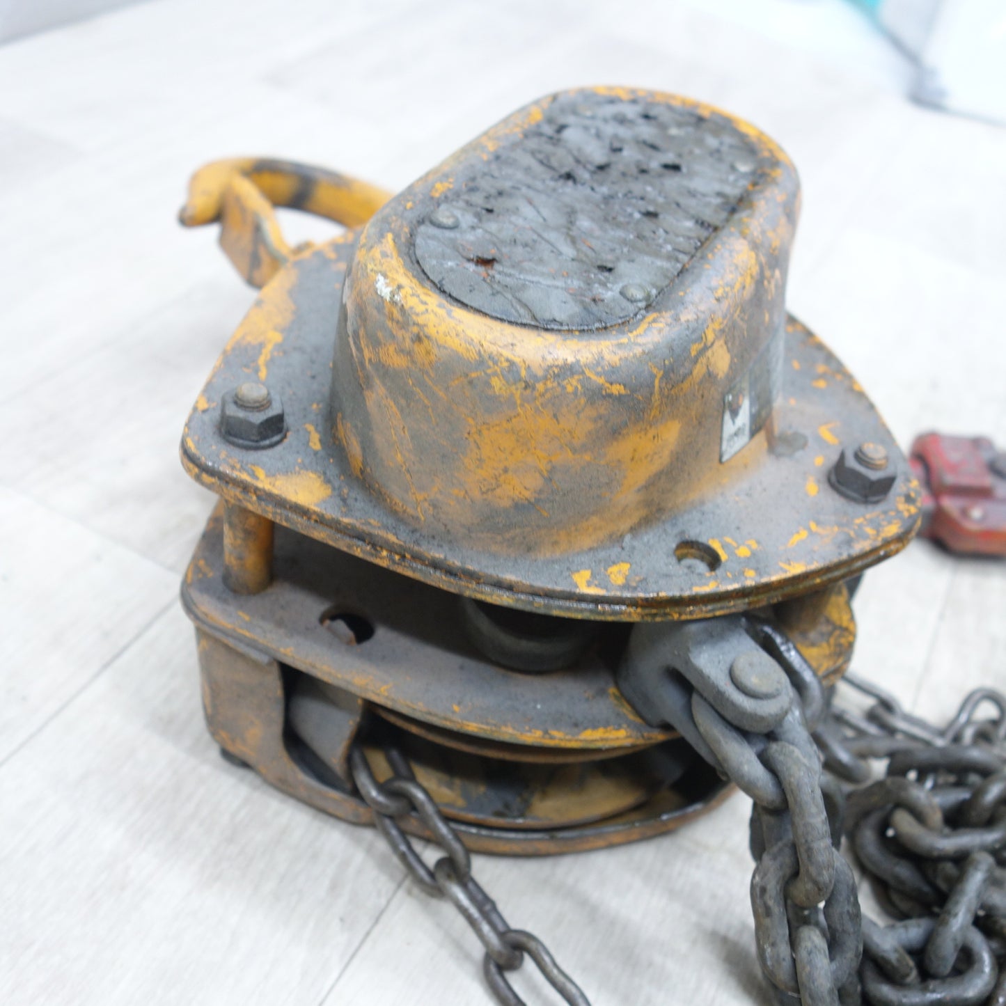 [送料無料] ◆チェーンブロック 手動式 手動 1.5t 1.5トン 1.5ton 工具 吊り 吊上げ 荷揚げ 型式 不明◆