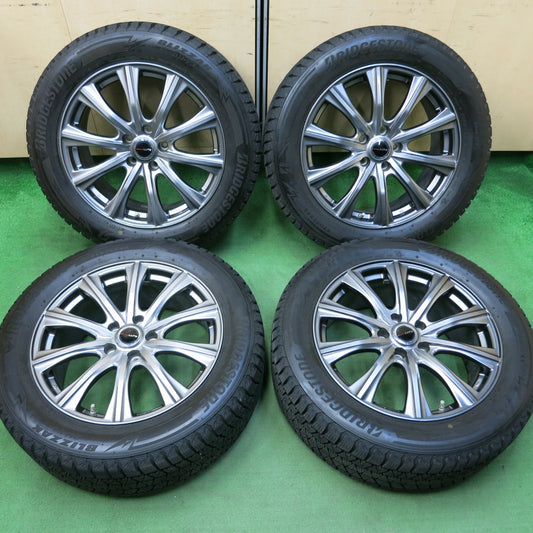[送料無料] バリ溝！キレイ！9.5分★スタッドレス 235/55R18 ブリヂストン ブリザック DM-V3 LUTZ 18インチ PCD114.3/5H★4092003SYス