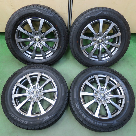 バリ溝！23年！キレイ！9.5分★スタッドレス 215/60R16 ダンロップ ウインターマックス WM02 MANARAY SPORT マナレイ スポーツ 16インチ PCD114.3/5H★6052605イス