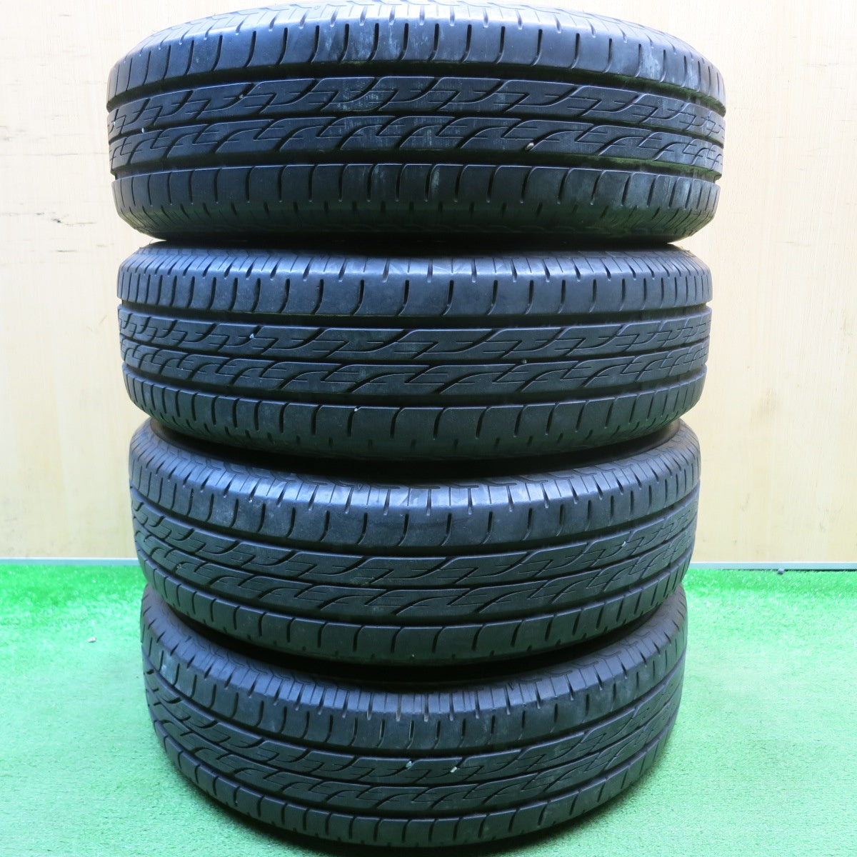 4本価格★ダイハツ タント ムーヴ 等 純正 155/65R14 ブリヂストン ネクストリー エコピア 14インチ PCD100/4H★6022622HAノ