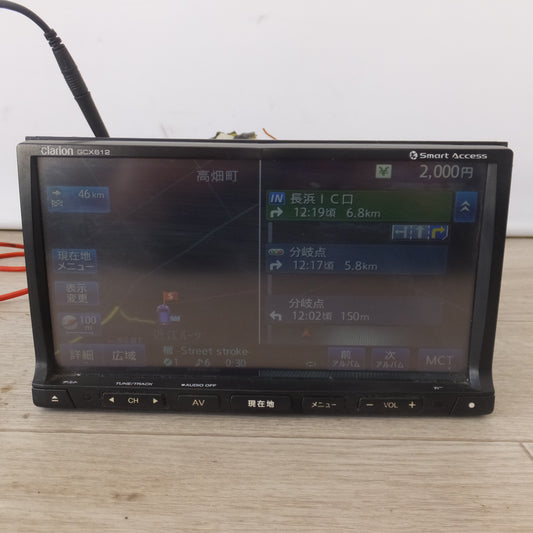 [送料無料] ★クラリオン製 スズキ 純正 AV一体型メモリータイプナビゲーション 99000-79Y42 GCX612(7★