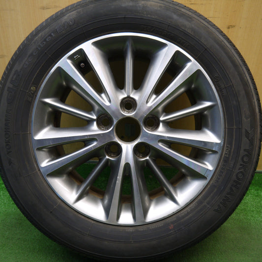 1本価格★トヨタ 200系 クラウン ロイヤル 純正 215/60R16 ヨコハマ dB デシベル E70 E70A 16インチ PCD114.3/5H★6020305Hノ