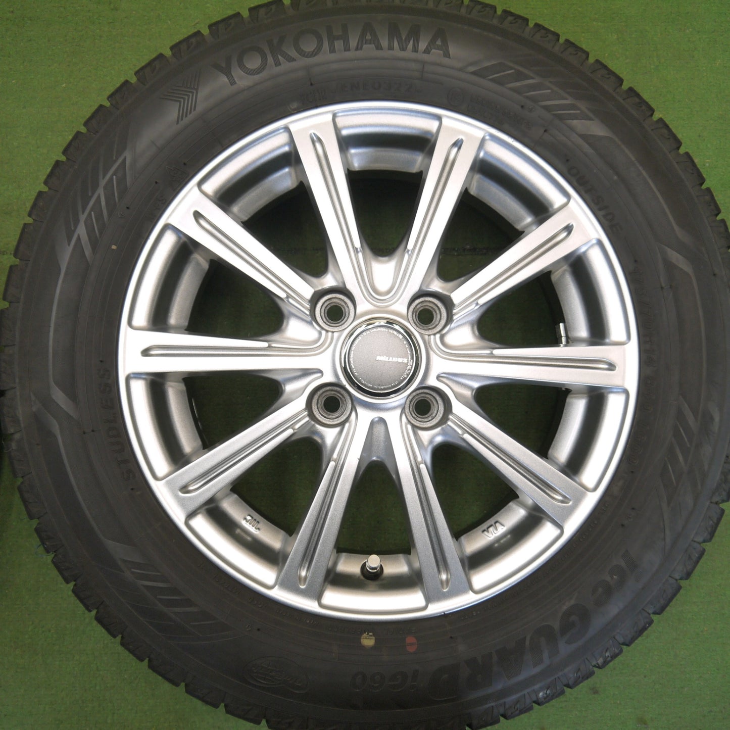 バリ溝！22年！キレイ！9.5分★スタッドレス 175/70R14 ヨコハマ アイスガード iG60 MiLLOUS PS ミルアス 14インチ PCD100/4H★6042403Hス