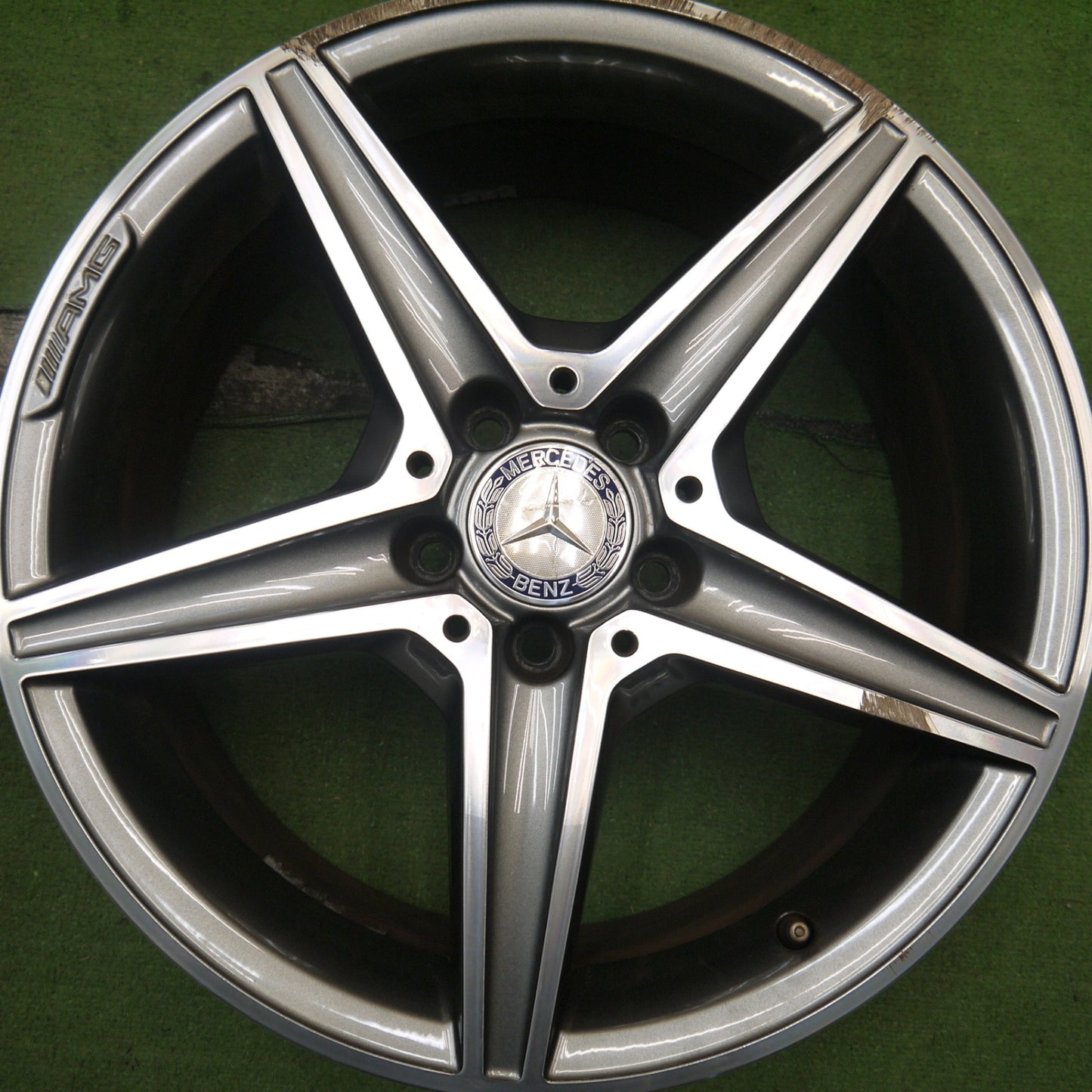 4本価格★ベンツ Cクラス W205 純正 AMG ホイール 18インチ 18×7.5J 18×8.5J PCD112/5H★5061704Hホ