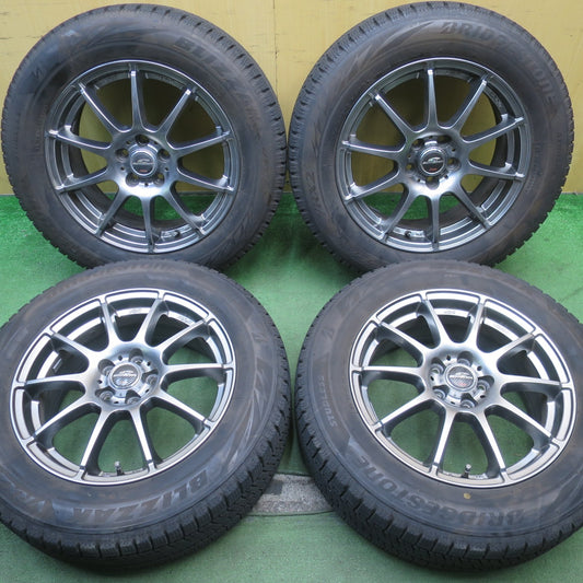 バリ溝！23年！キレイ！9分★インプレッサ 等 205/60R16 スタッドレス ブリヂストン ブリザック VRX2 SCHNEIDER ATECH シュナイダー 16インチ PCD100/5H★5093006NJス