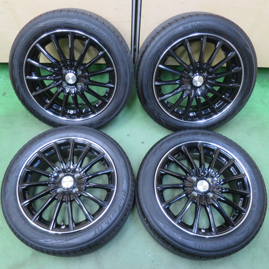 バリ溝！23年！9分★Lehrmeister LM-S FS15 185/55R16 ヨコハマ BluEarth-GT AE51 レアマイスター ブルーアース 16インチ PCD100/4H★6010914イノ
