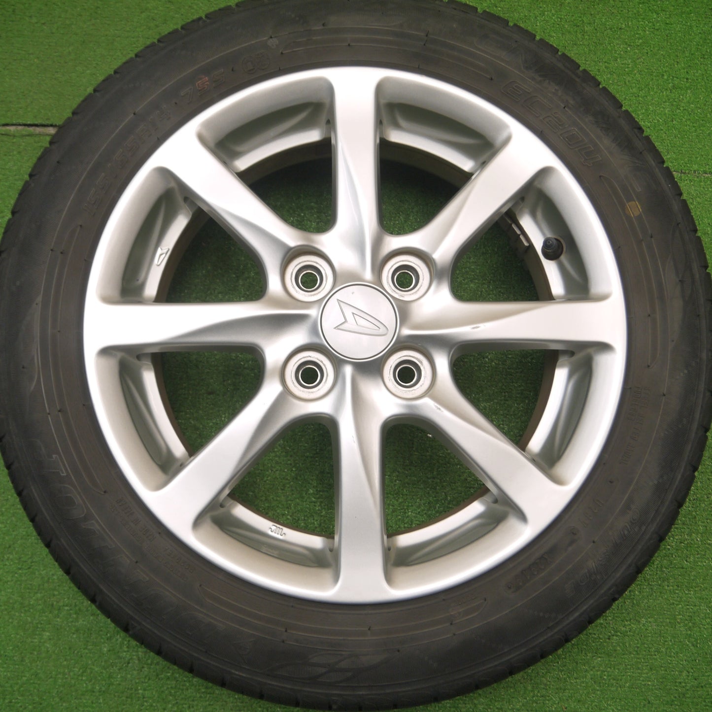 [送料無料] 4本価格★ダイハツ タント 純正 155/65R14 ダンロップ エナセーブ EC204 14インチ PCD100/4H★4110504Hノ