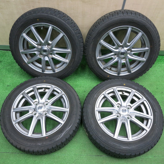 [送料無料] バリ溝！8.5分★スタッドレス 155/65R14 ダンロップ ウインターマックス WM01 SEIN ザイン 14インチ PCD100/4H★4123109HAス