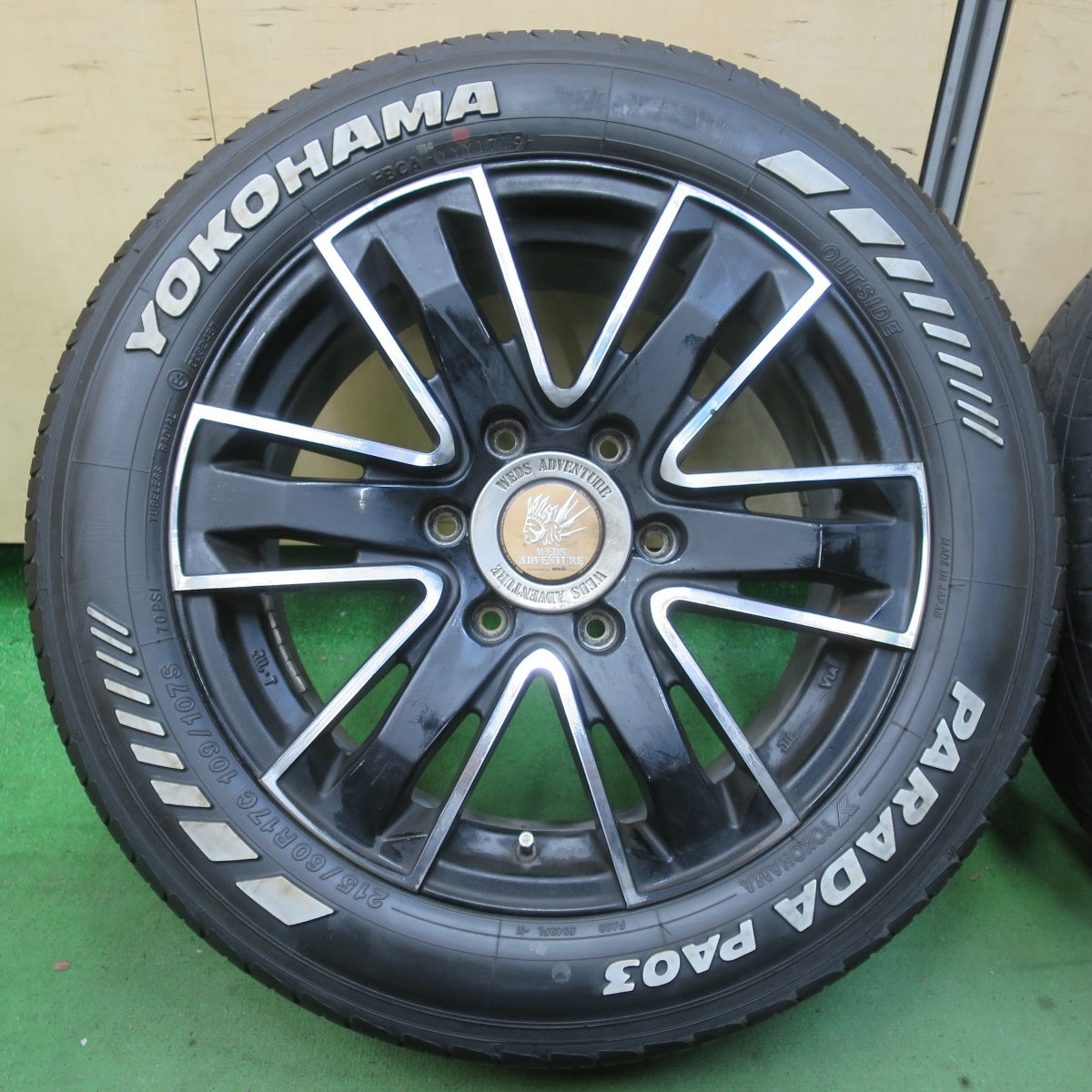 4本価格★ハイエース 等 WEDS ADVENTURE 215/60R17C 109/107S ヨコハマ PARADA PA03 ウェッズ アドベンチャー 17インチ PCD139.7/6H★5062403イノ