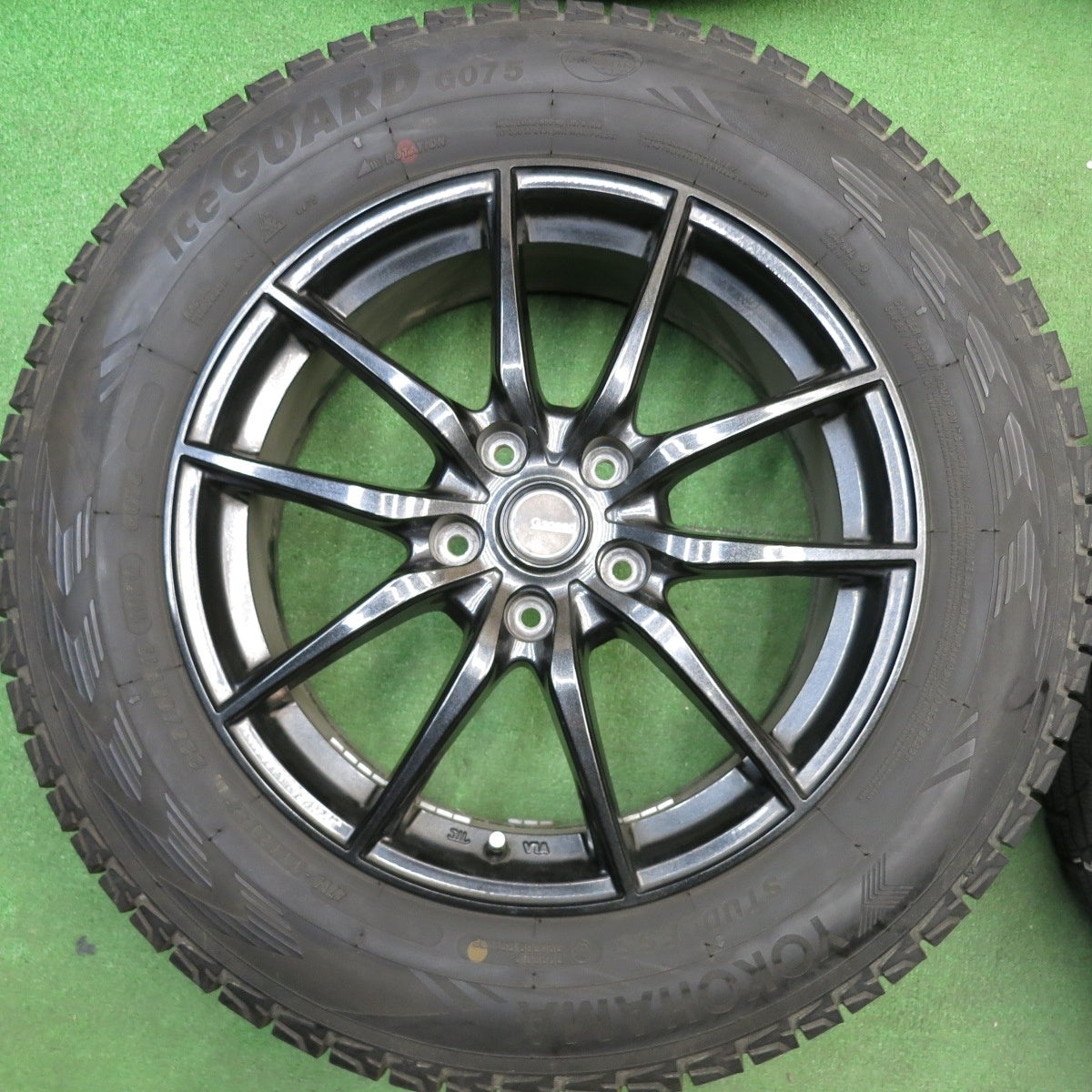 バリ溝！22年！9.5分★スタッドレス 225/65R17 ヨコハマ アイスガード G075 G.Speed Gスピード 17インチ PCD114.3/5H★6030505HAス