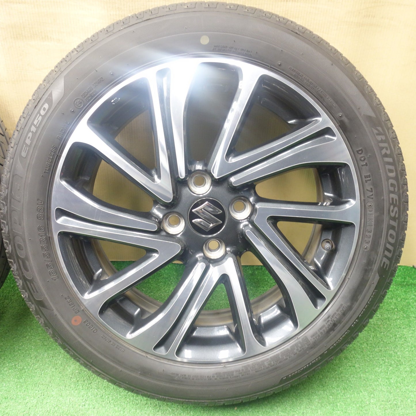 バリ溝！23年！9分★スズキ スイフト RS 純正 185/55R16 ブリヂストン エコピア EP150 16インチ PCD100/4H★6022801KTノ