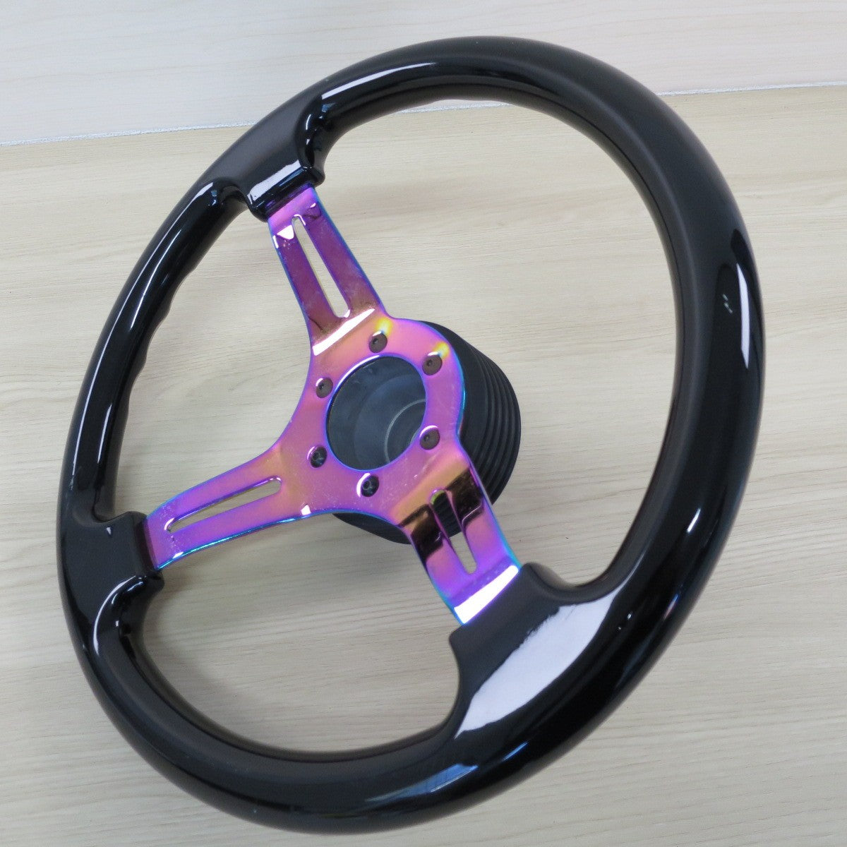 ☆マツダ MJ22S AZワゴン 社外 ステアリング ハンドル メーカー 型式 不明 マジョーラ レインボー カラー☆ [送料無料]