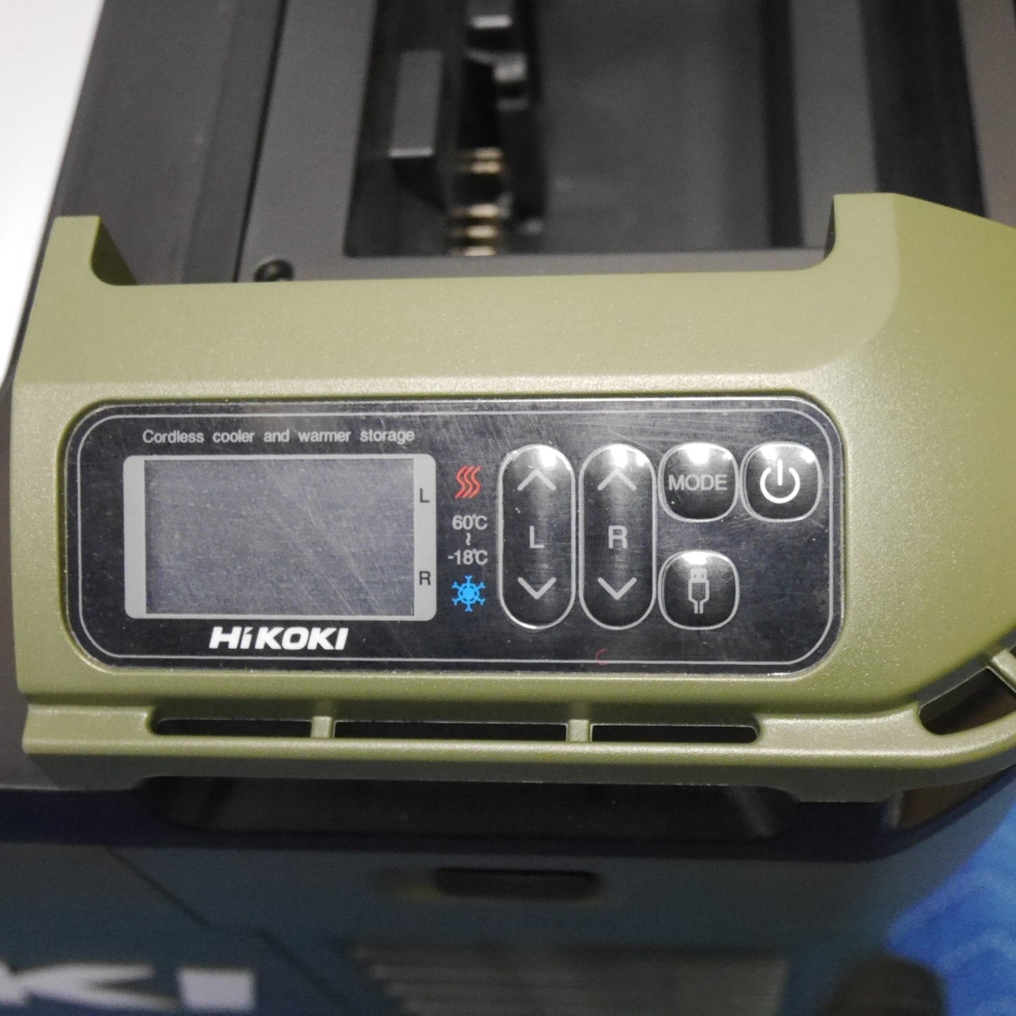 [送料無料] キレイ！バッテリー2個！付属品付き☆HiKOKI ハイコーキ コードレス 冷温庫 UL18DB 25L グリーン カーキ 緑 クーラーボックス ポータブル 冷蔵庫 キャンプ アウトドア☆