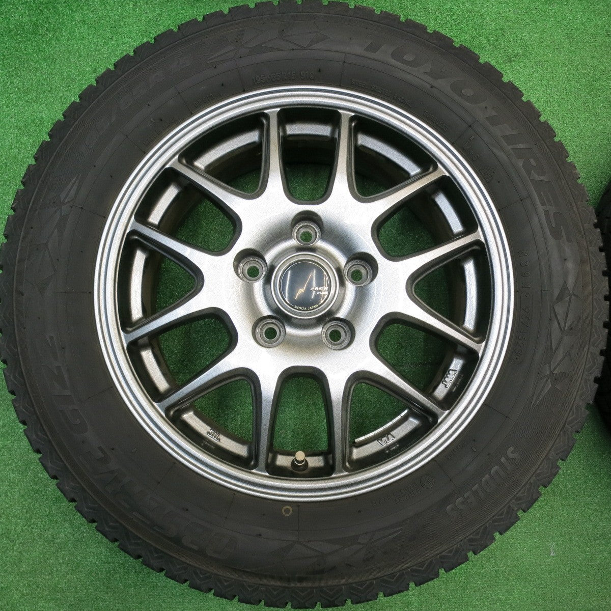 バリ溝！23年！キレイ！9分★スタッドレス 195/65R15 トーヨー オブザーブ GIZ2 ZACK JP-205 MONZA ザック モンツァ 15インチ PCD114.3/5H★5111304HAス